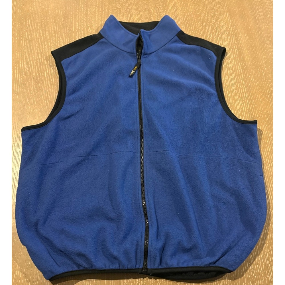 REI Fleece Vest Unisex XL Blue Zip Up Outdoor Hiking Camping Gorpcore EUC